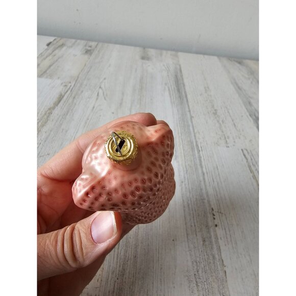 Vintage Columbia Glass Bear Mercury ornament glitter pink Xmas tree circus - Picture 5 of 8